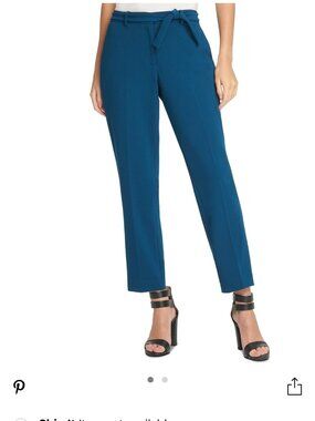 DKNY Petite Tie-Belted Dress Pants
